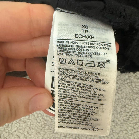 GAP Black Button-Down Midi Dress - Picture 6 of 7